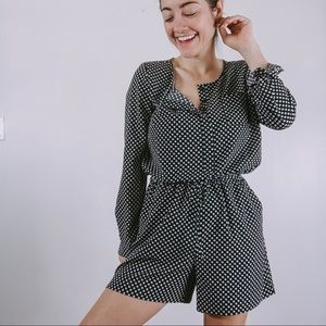 SALE! LOFT Refined Clover Dot Romper